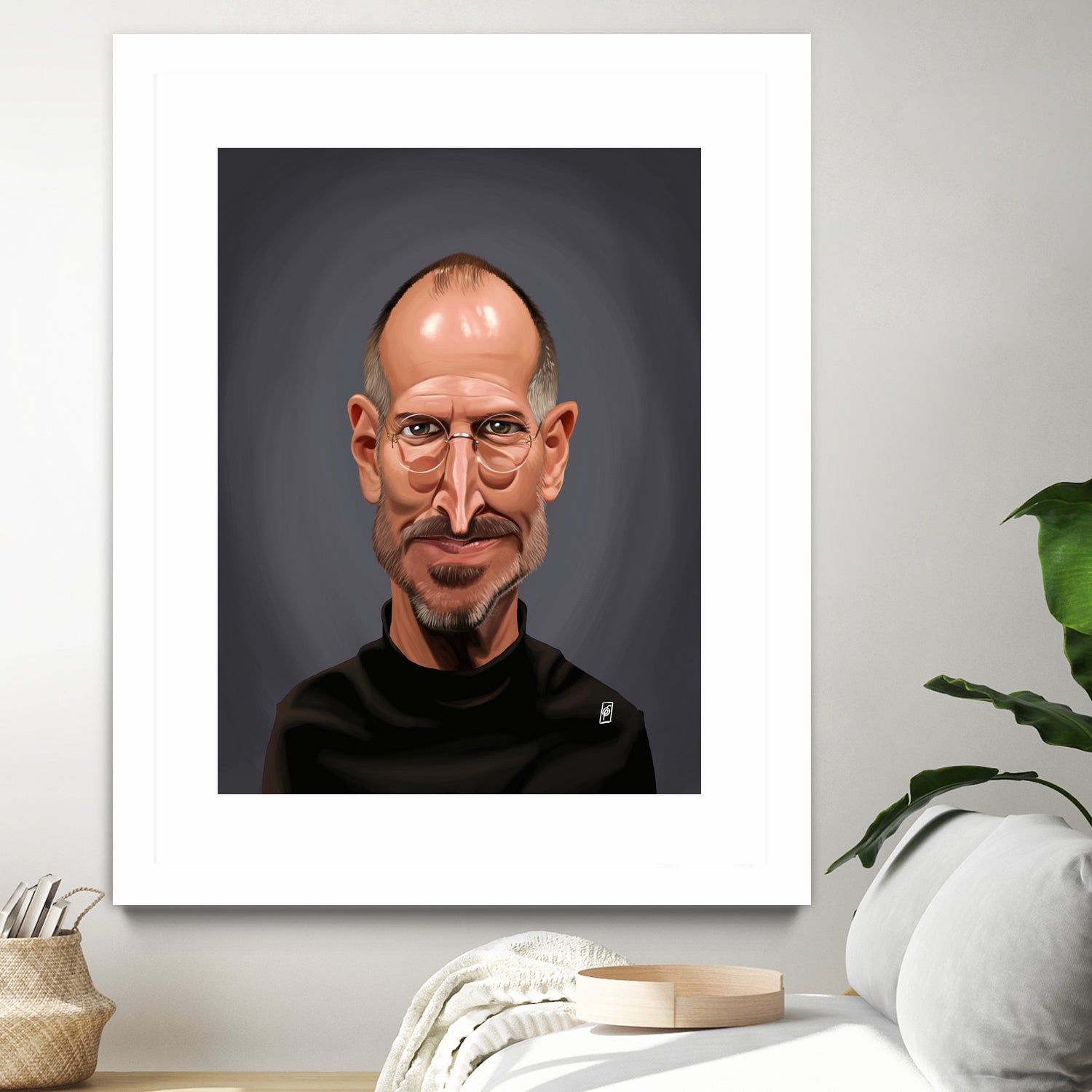 Steve Jobs by Rob Snow on GIANT ART - black digital painting