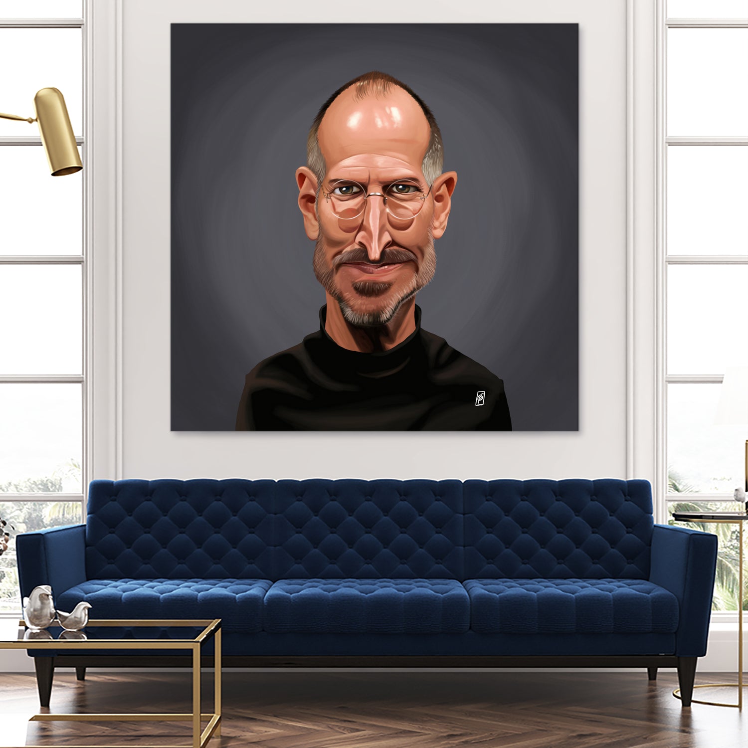 Steve Jobs by Rob Snow on GIANT ART - black digital painting