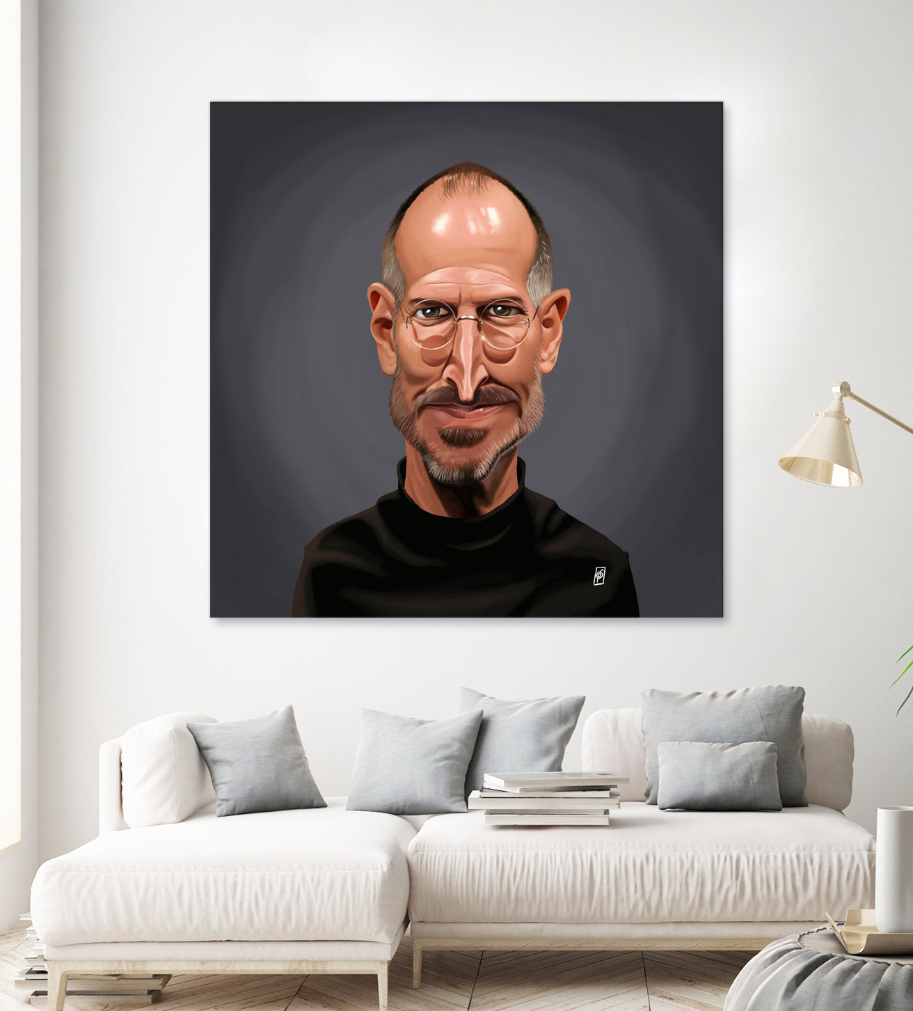 Steve Jobs by Rob Snow on GIANT ART - black digital painting