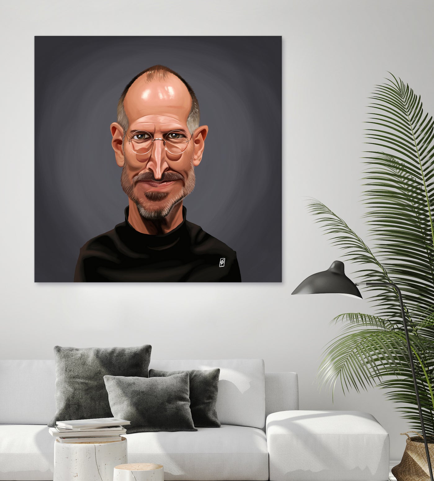 Steve Jobs by Rob Snow on GIANT ART - black digital painting