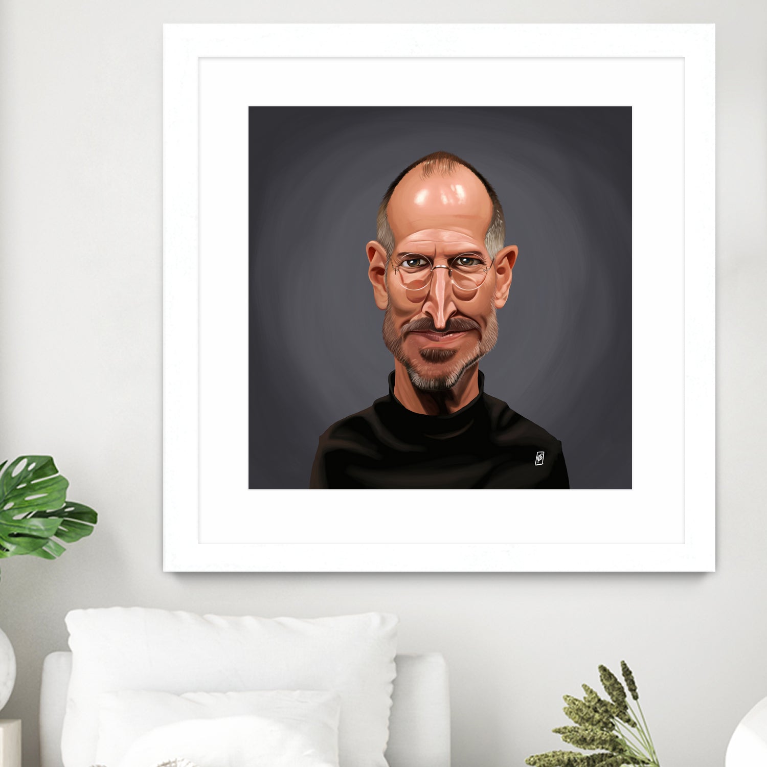 Steve Jobs by Rob Snow on GIANT ART - black digital painting