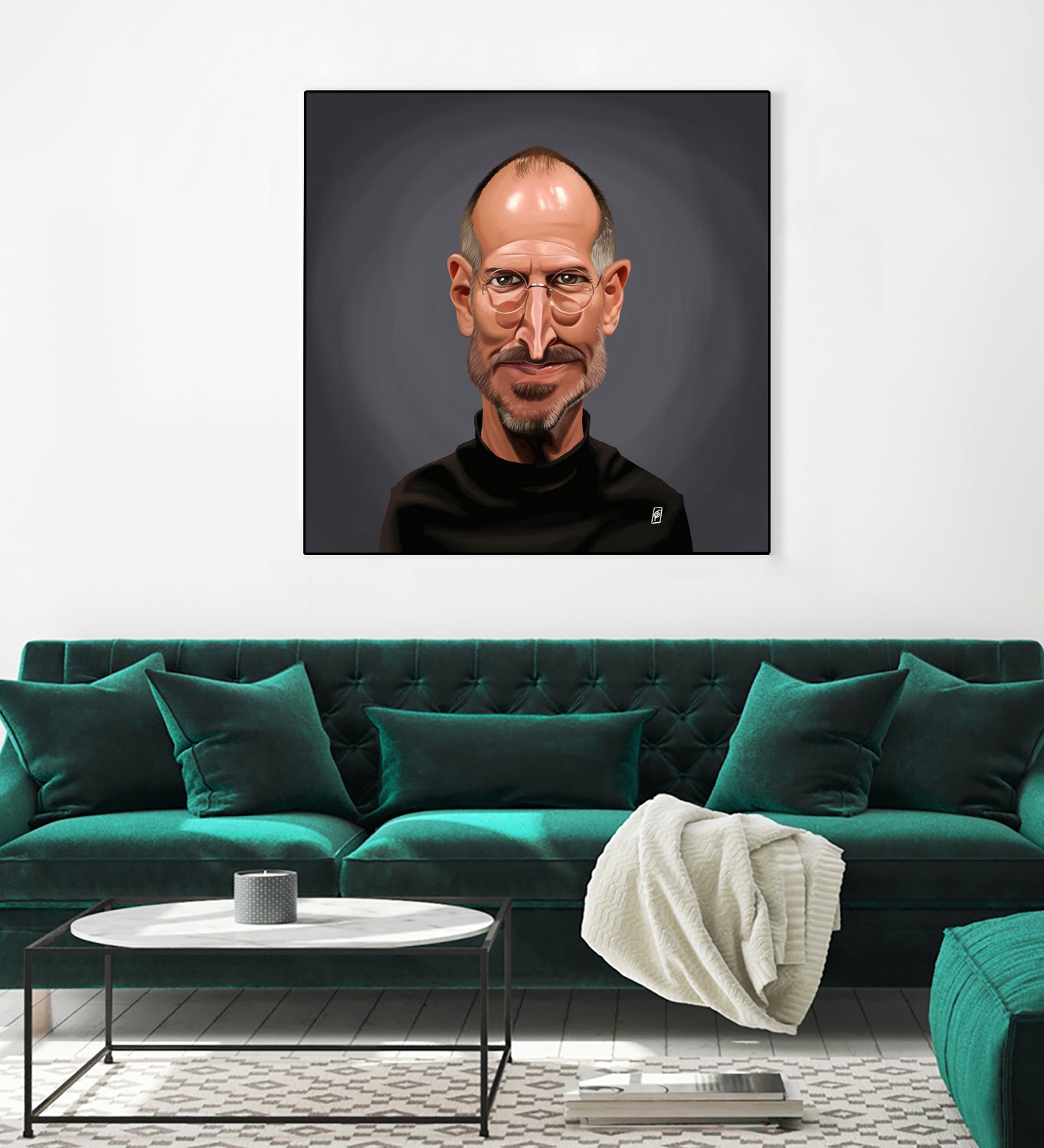 Steve Jobs by Rob Snow on GIANT ART - black digital painting