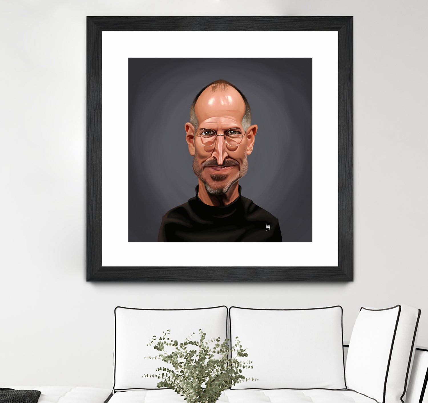 Steve Jobs by Rob Snow on GIANT ART - black digital painting