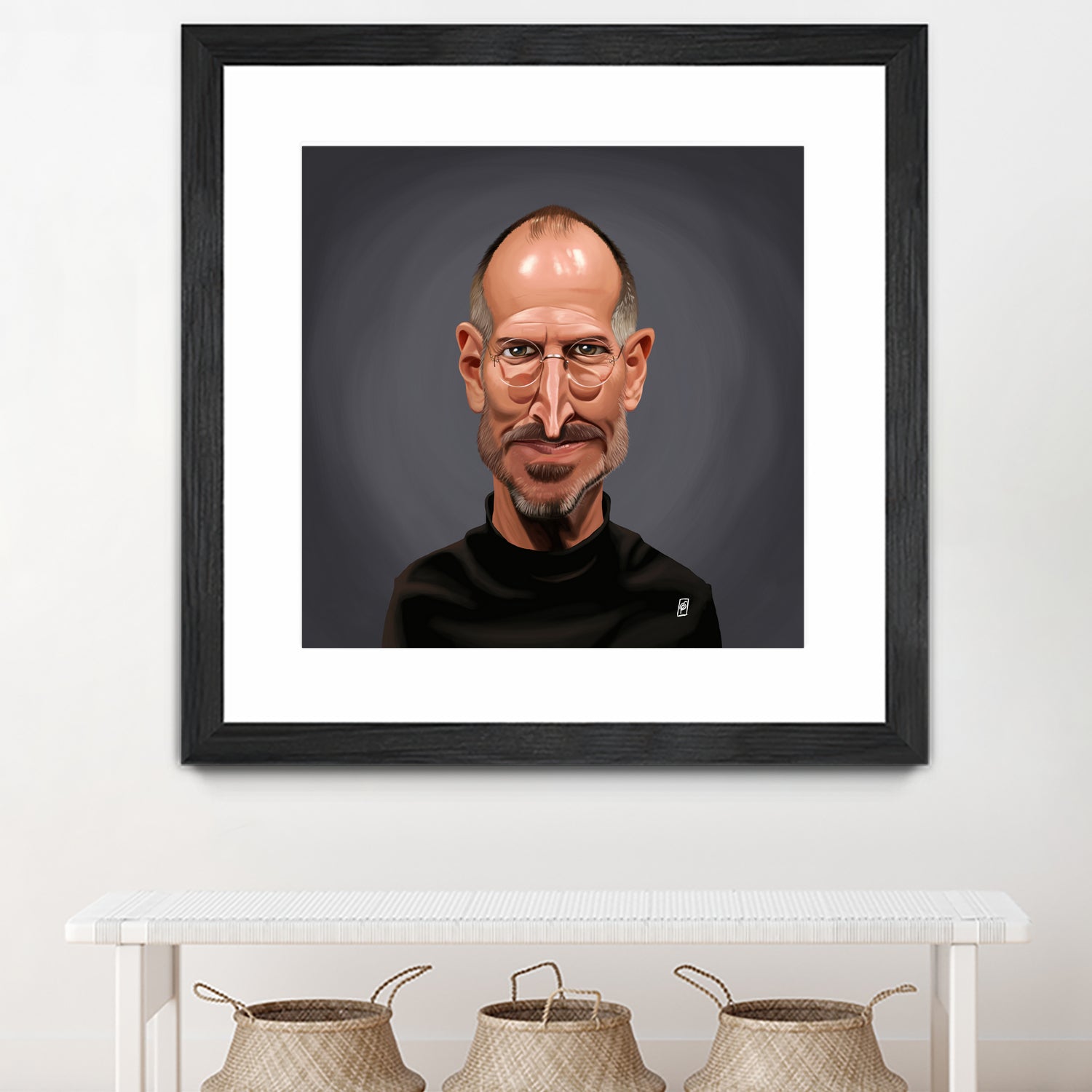 Steve Jobs by Rob Snow on GIANT ART - black digital painting