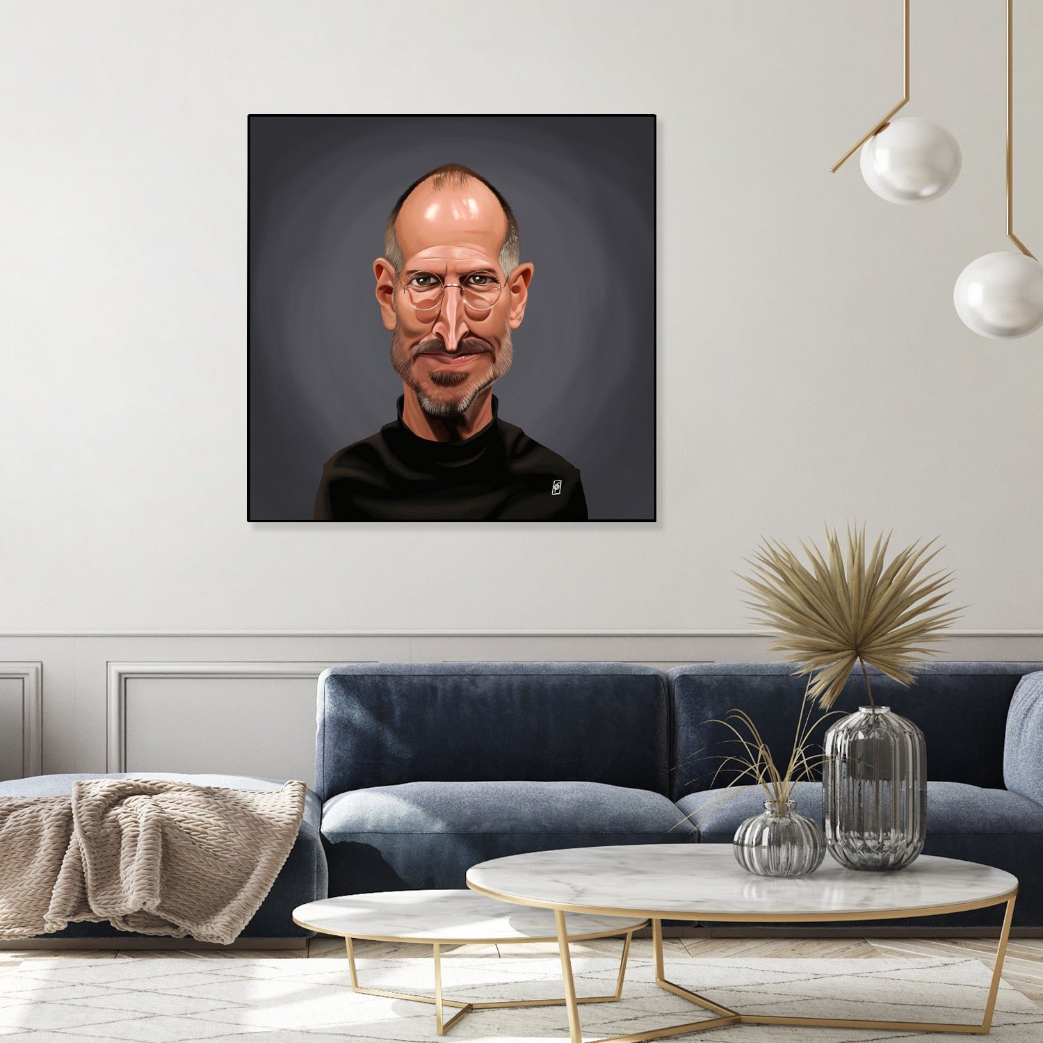 Steve Jobs by Rob Snow on GIANT ART - black digital painting