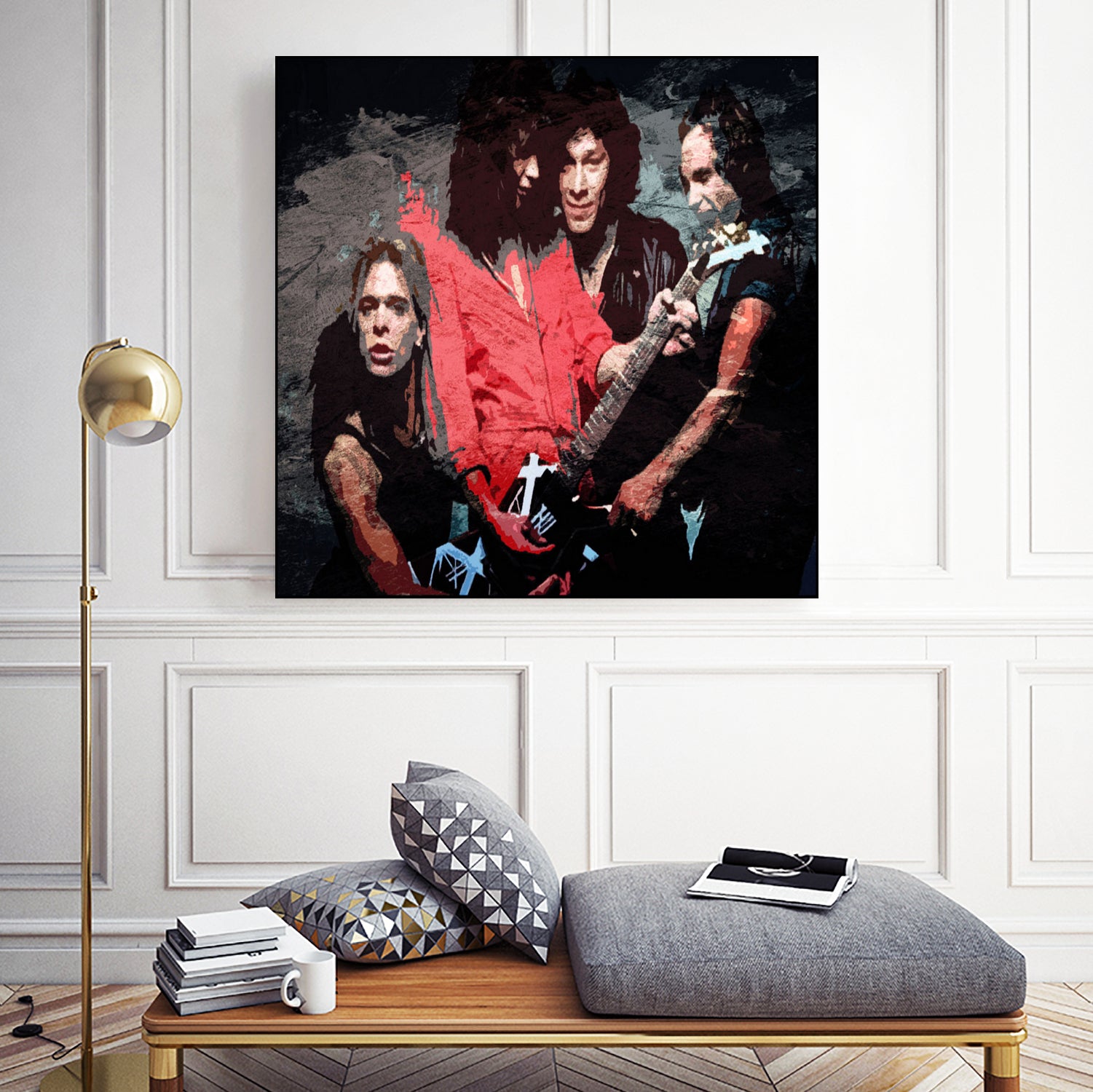 Van halen the band legend by Shohib project on GIANT ART - white digital painting