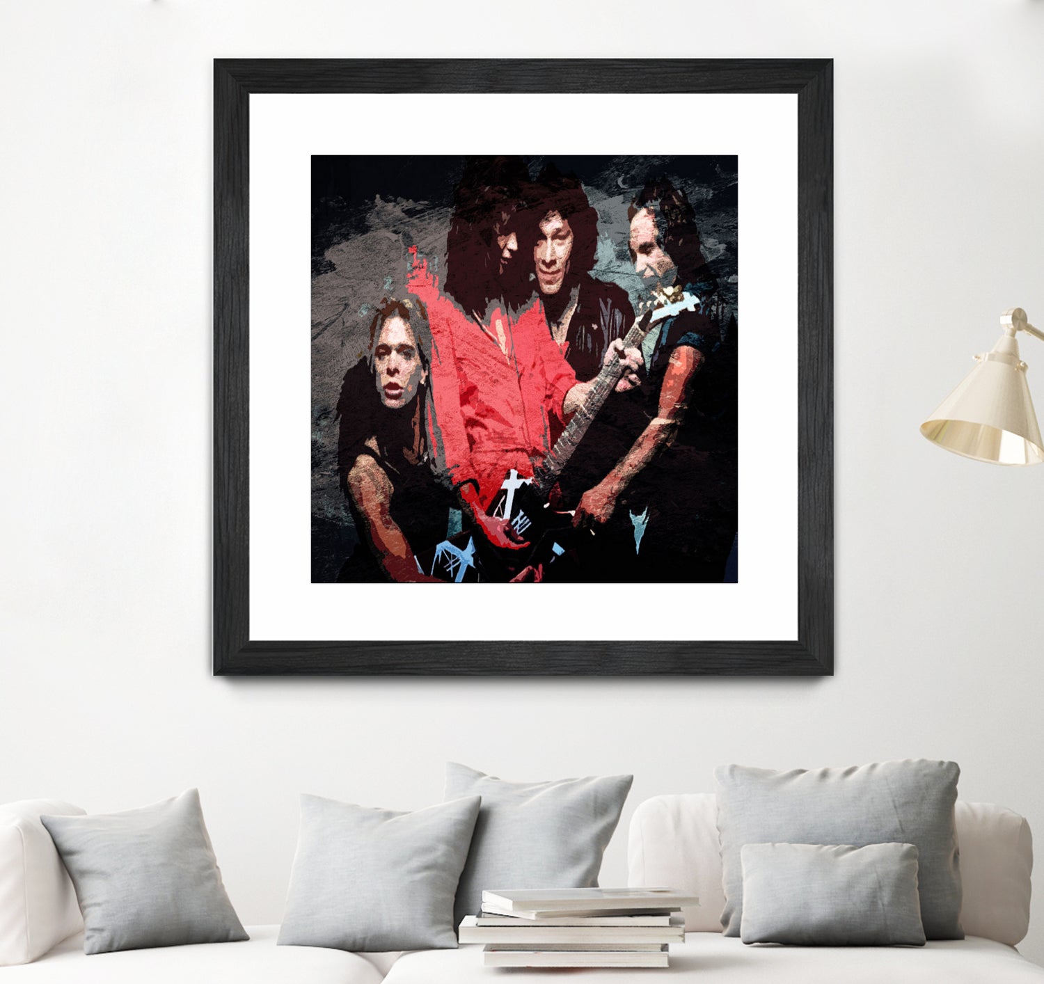 Van halen the band legend by Shohib project on GIANT ART - white digital painting