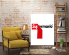 Supreme Mario by Rogelio I Luis on GIANT ART - white typography