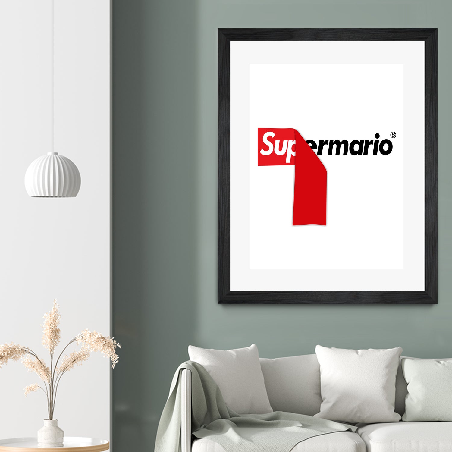 Supreme Mario by Rogelio I Luis on GIANT ART - white typography