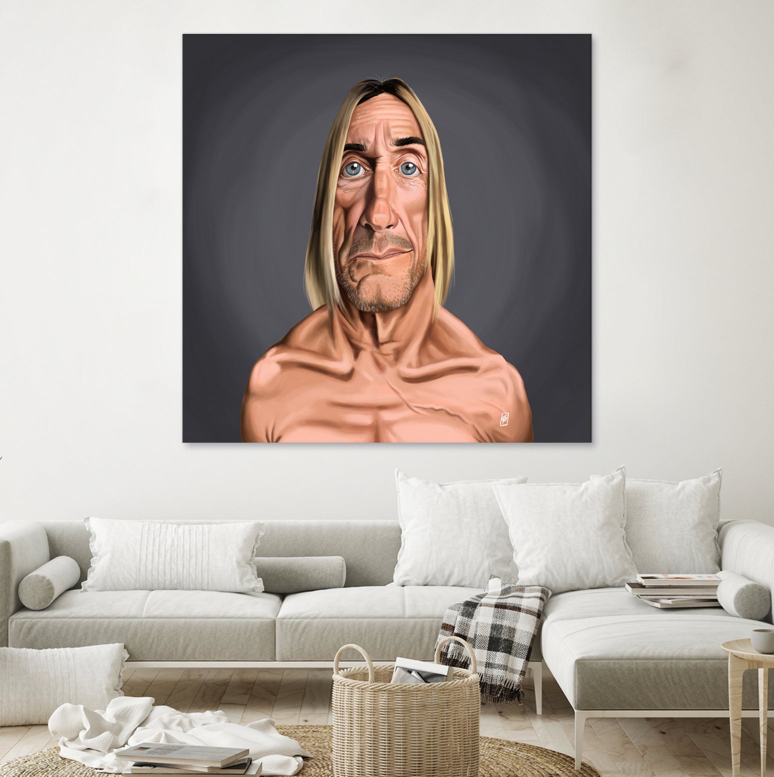 Iggy Pop by Rob Snow on GIANT ART - green digital painting