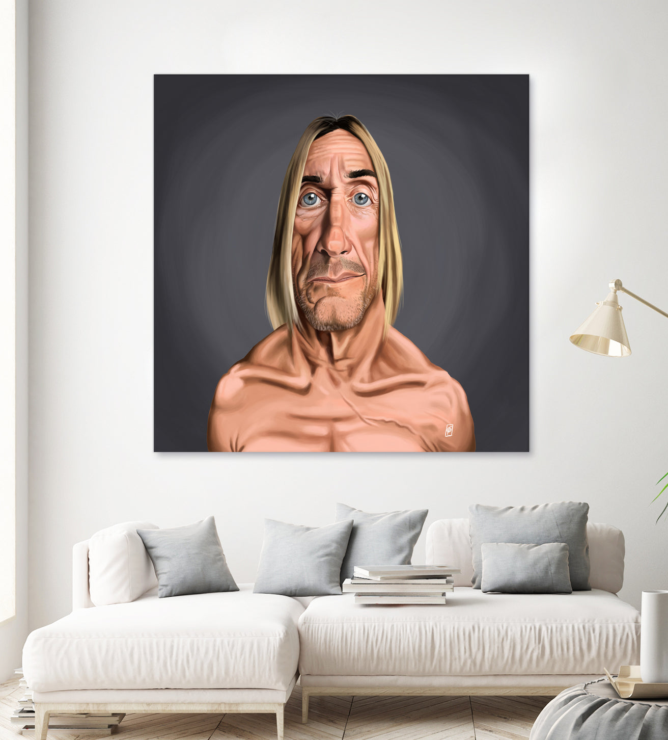 Iggy Pop by Rob Snow on GIANT ART - green digital painting