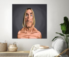 Iggy Pop by Rob Snow on GIANT ART - green digital painting