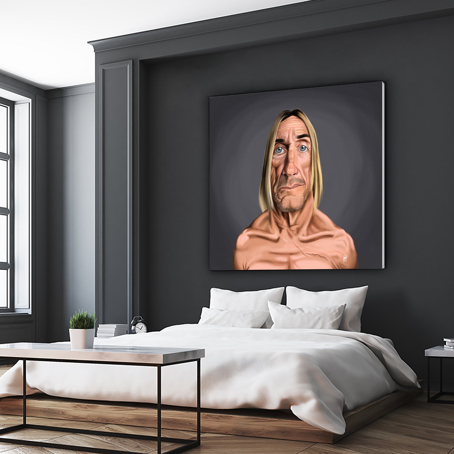 Iggy Pop by Rob Snow on GIANT ART - green digital painting