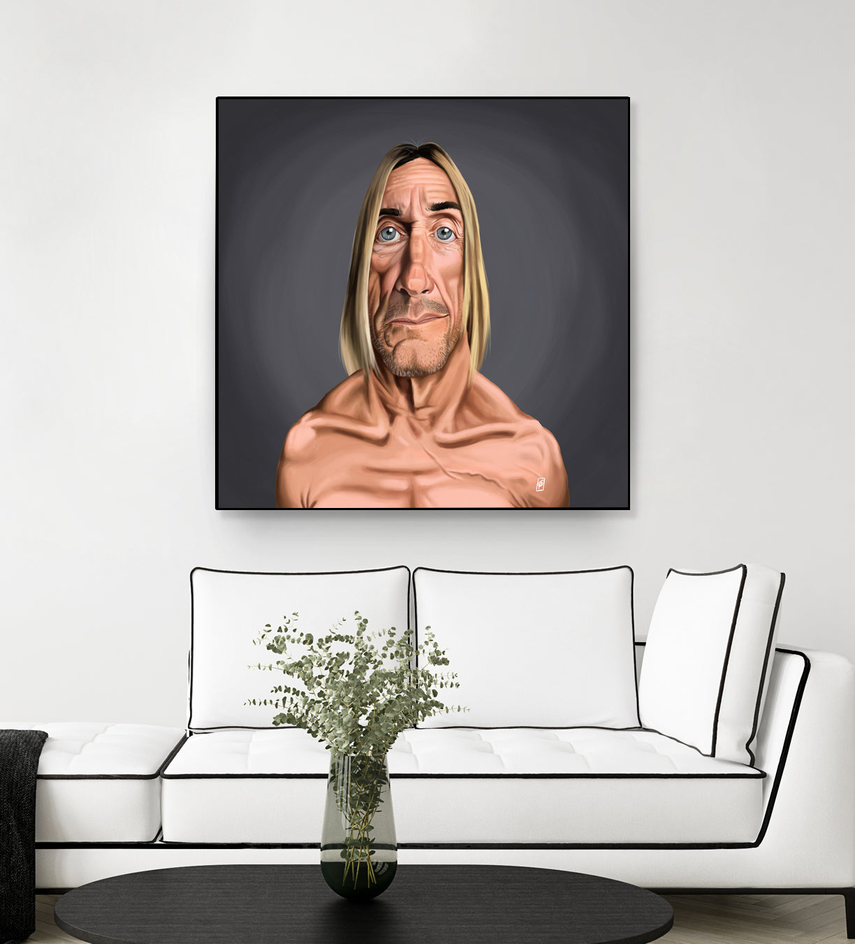 Iggy Pop by Rob Snow on GIANT ART - green digital painting