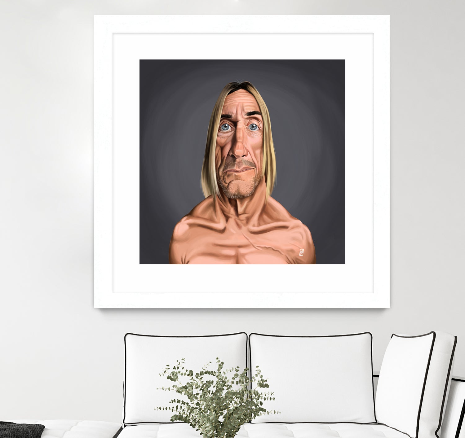 Iggy Pop by Rob Snow on GIANT ART - green digital painting