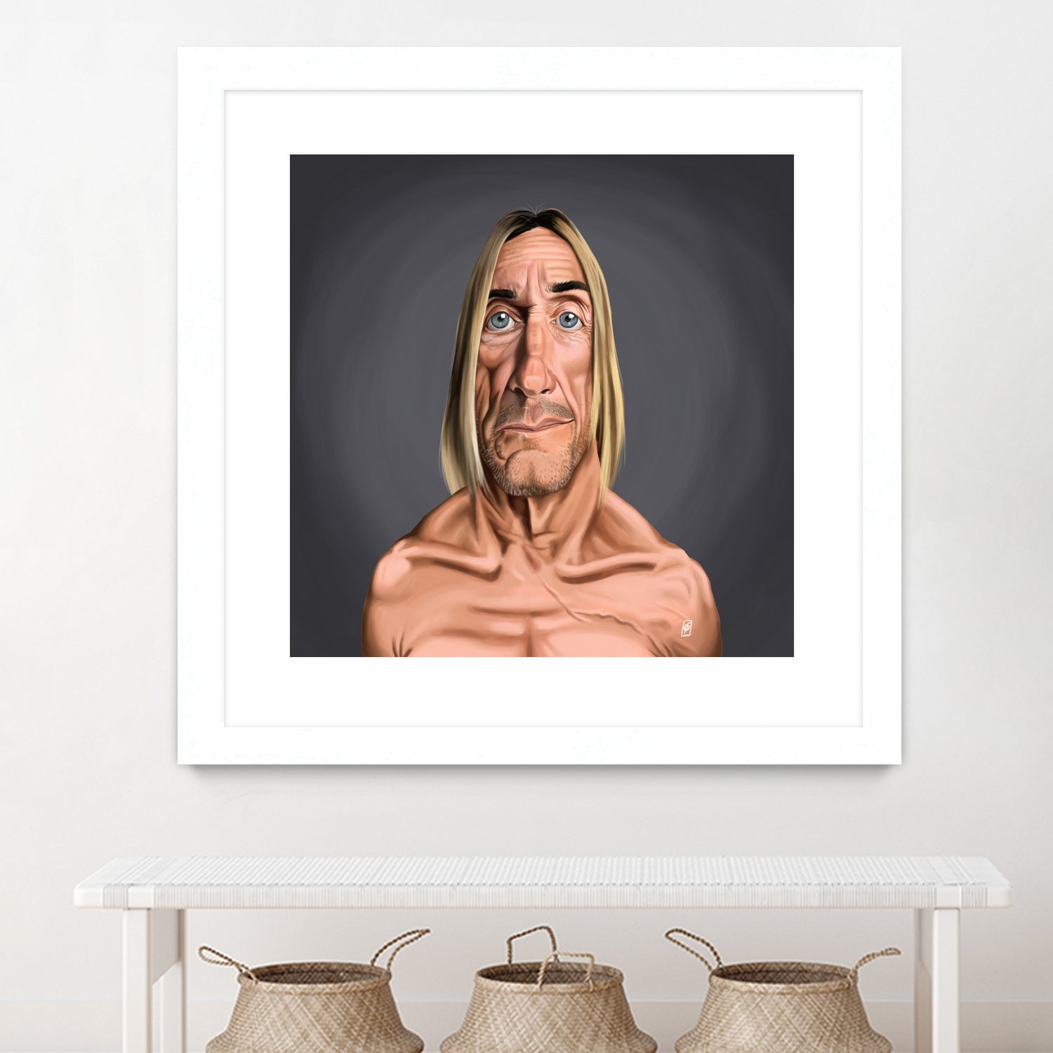 Iggy Pop by Rob Snow on GIANT ART - green digital painting