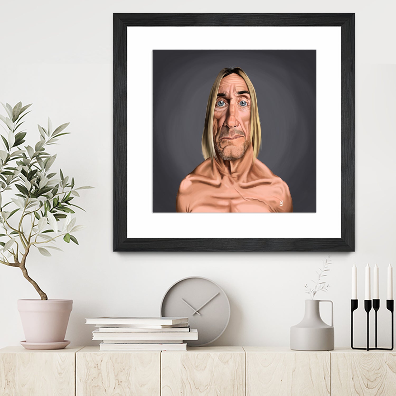 Iggy Pop by Rob Snow on GIANT ART - green digital painting