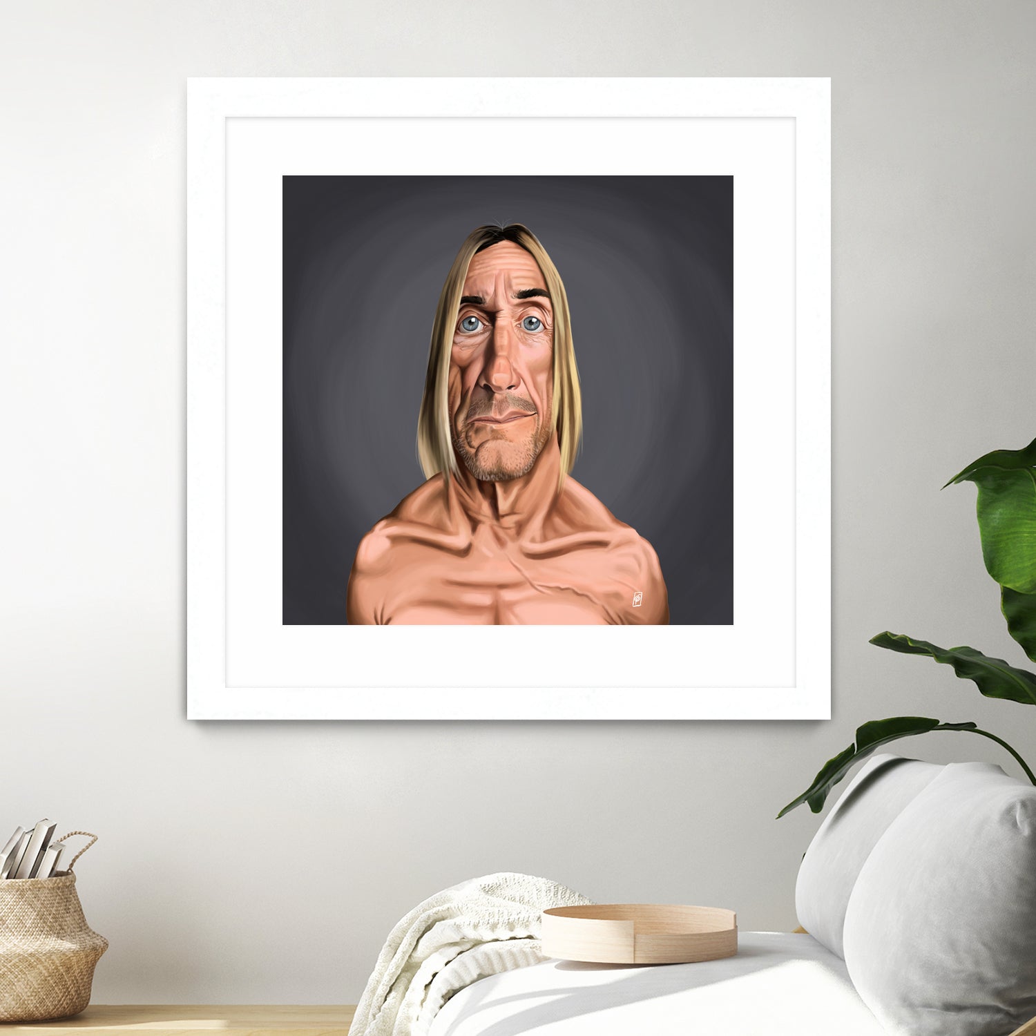 Iggy Pop by Rob Snow on GIANT ART - green digital painting