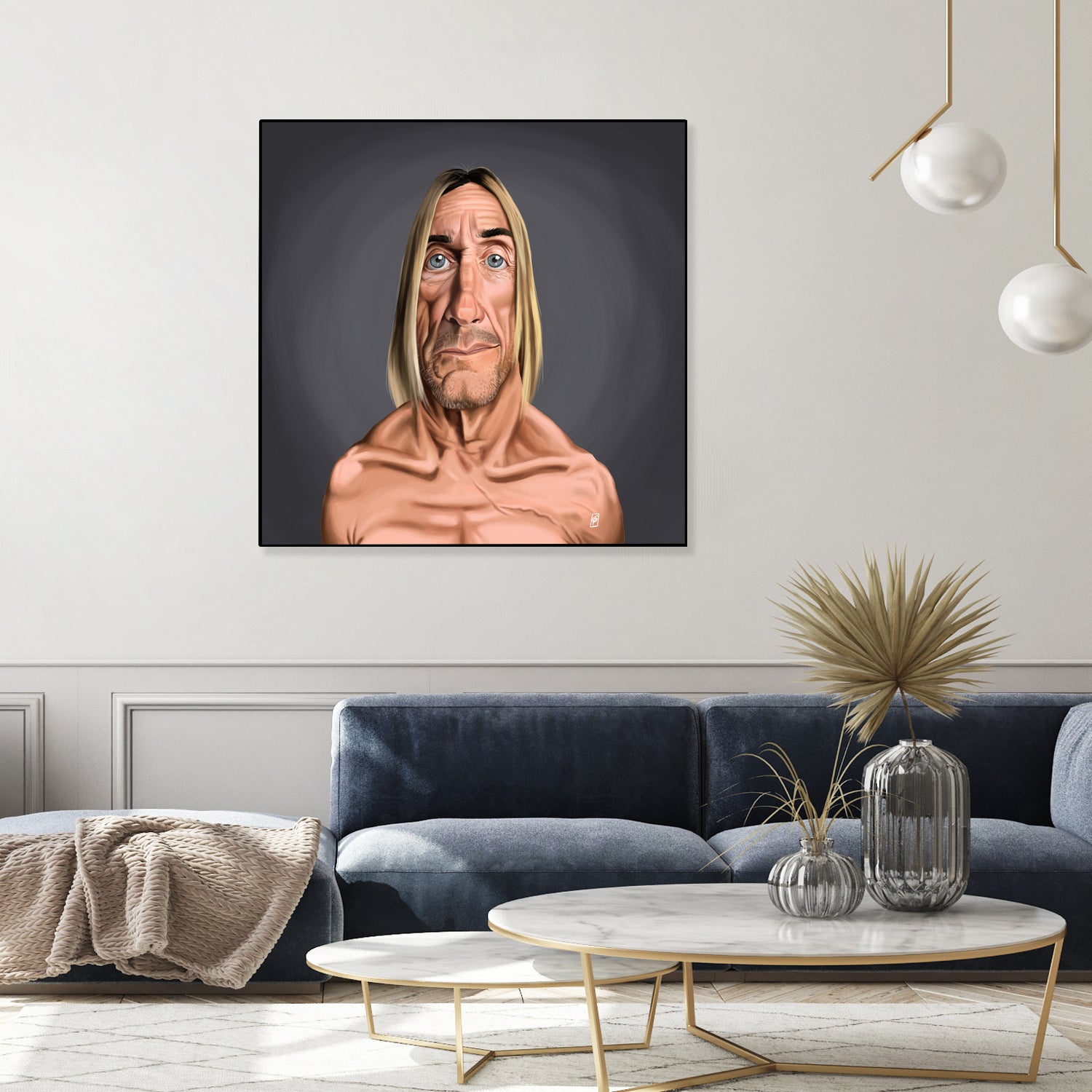 Iggy Pop by Rob Snow on GIANT ART - green digital painting