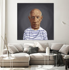 Pablo Picasso by Rob Snow on GIANT ART - blue digital painting