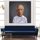 Pablo Picasso by Rob Snow on GIANT ART - blue digital painting