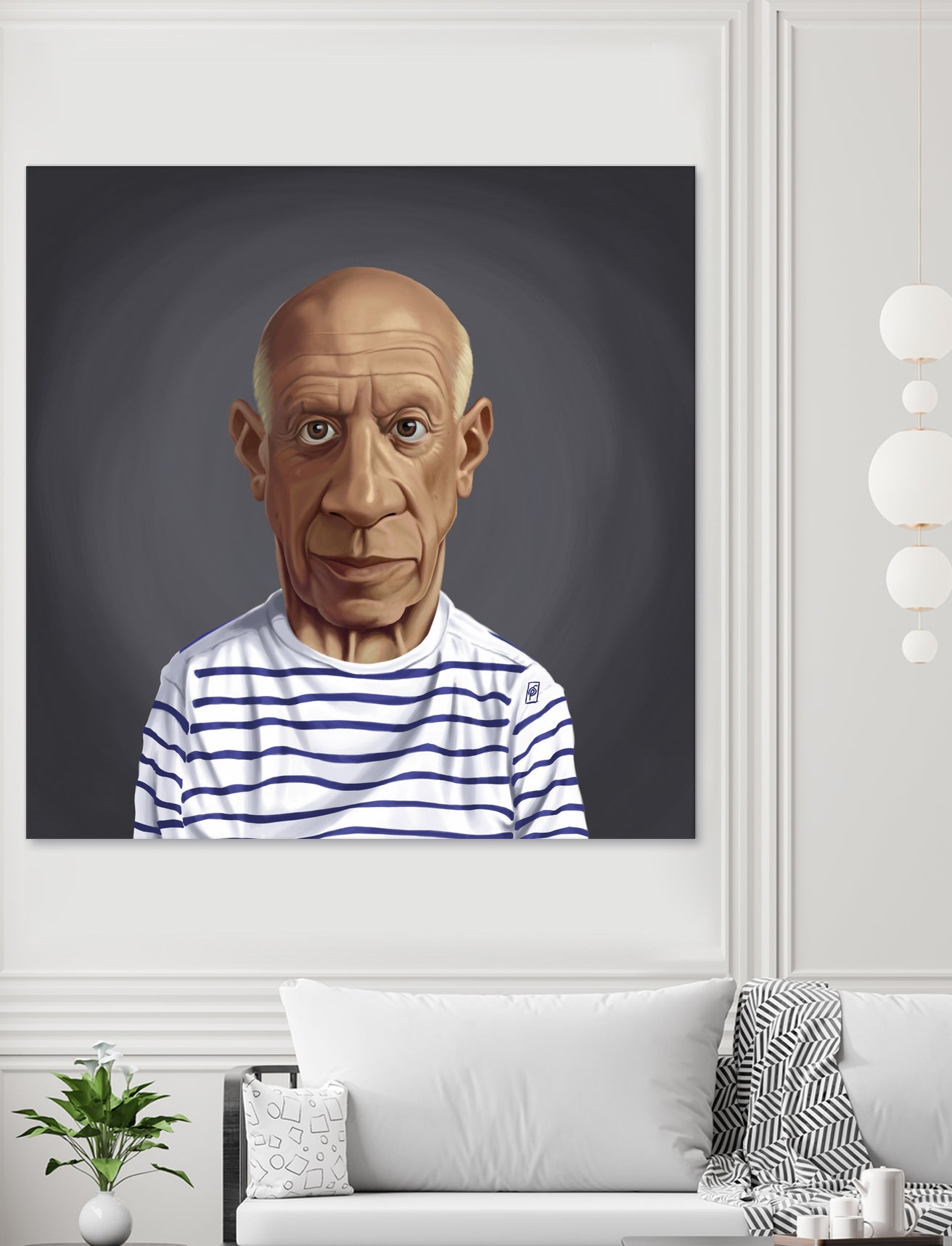 Pablo Picasso by Rob Snow on GIANT ART - blue digital painting