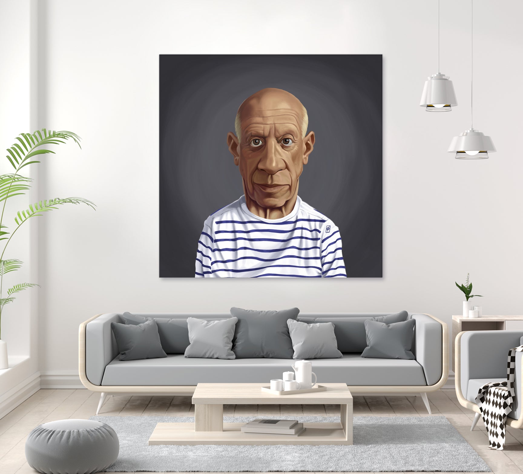 Pablo Picasso by Rob Snow on GIANT ART - blue digital painting