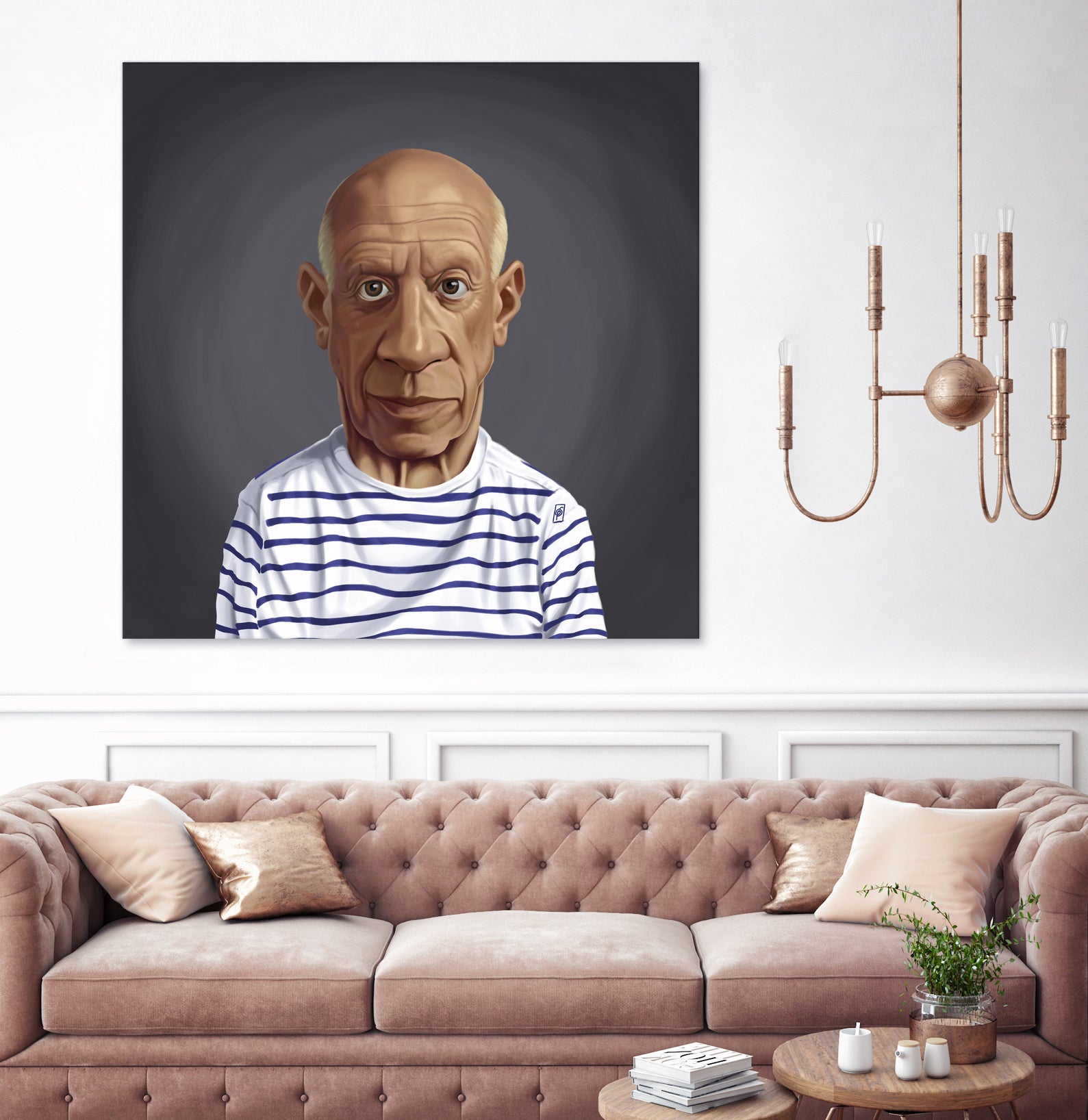 Pablo Picasso by Rob Snow on GIANT ART - blue digital painting