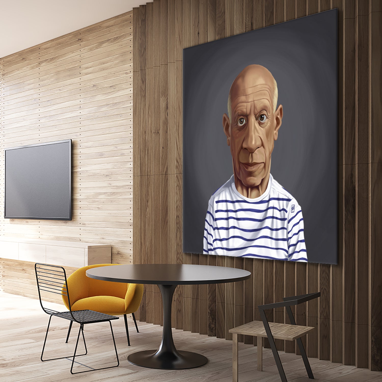 Pablo Picasso by Rob Snow on GIANT ART - blue digital painting