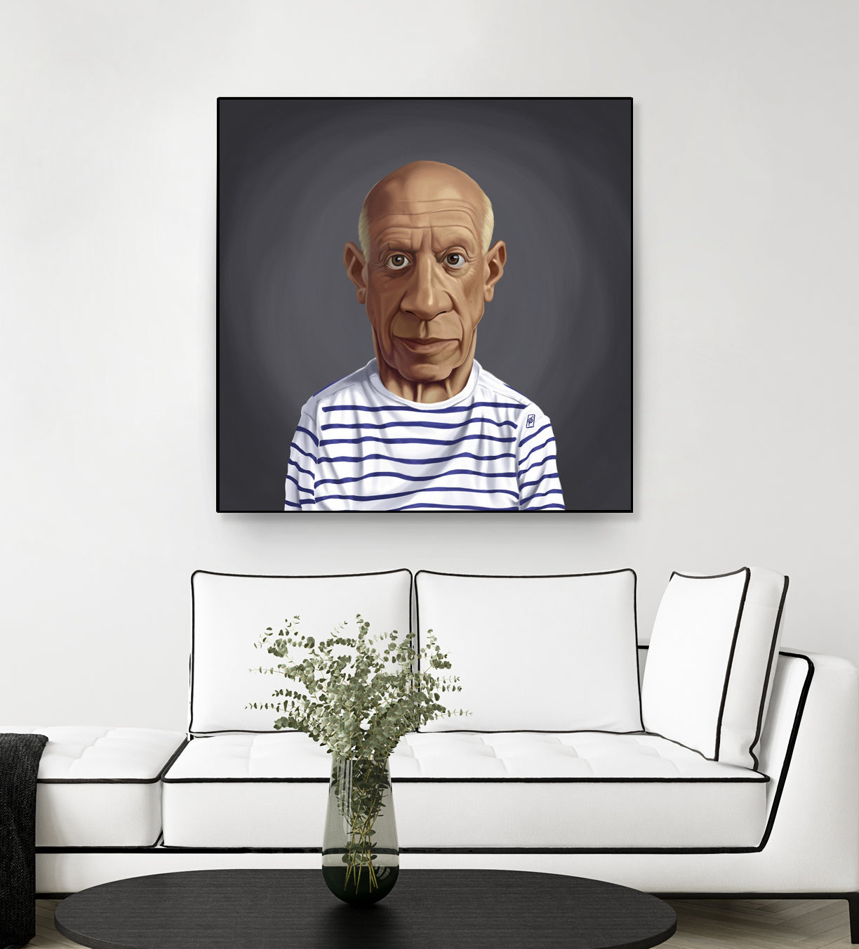 Pablo Picasso by Rob Snow on GIANT ART - blue digital painting