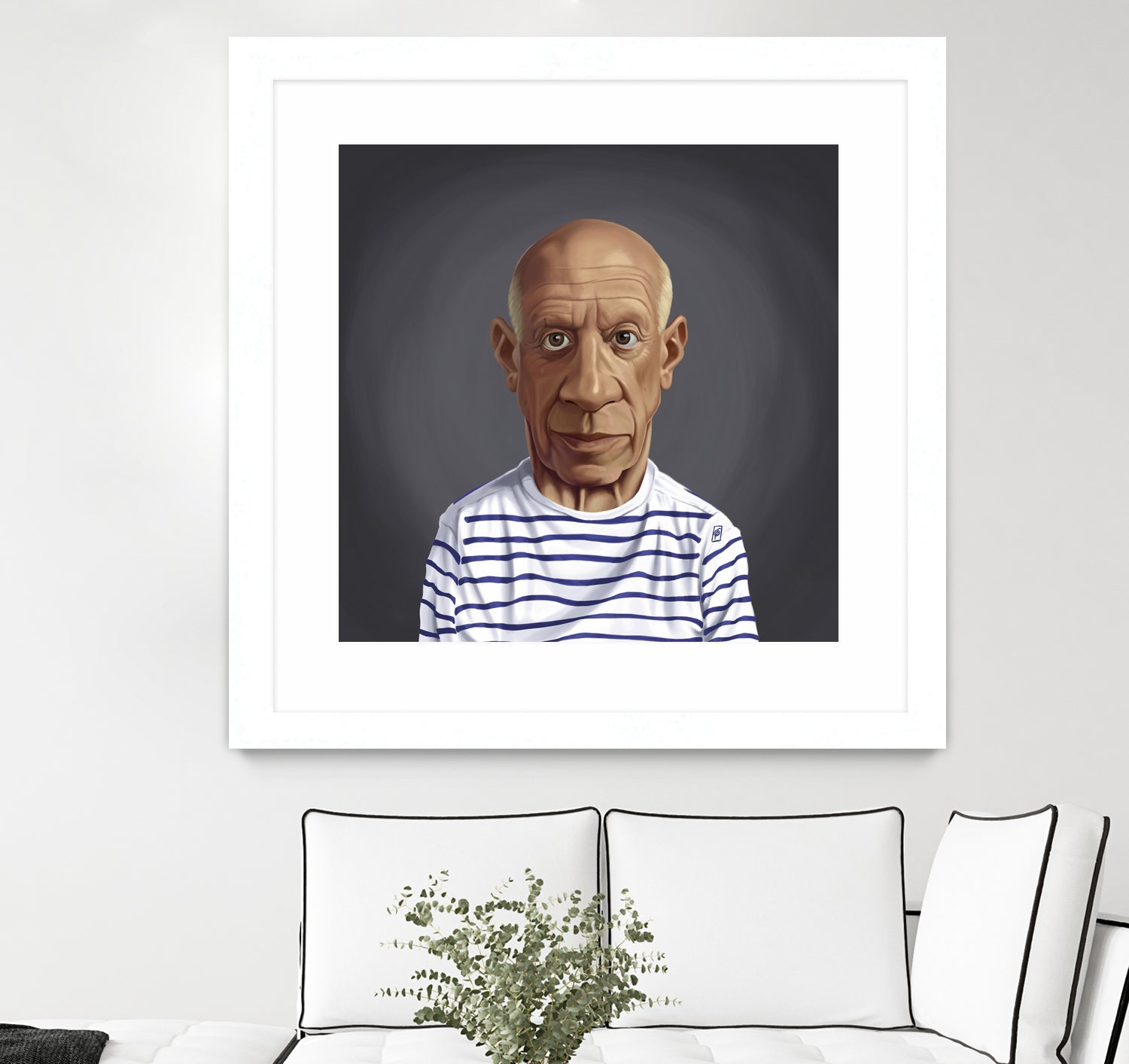 Pablo Picasso by Rob Snow on GIANT ART - blue digital painting