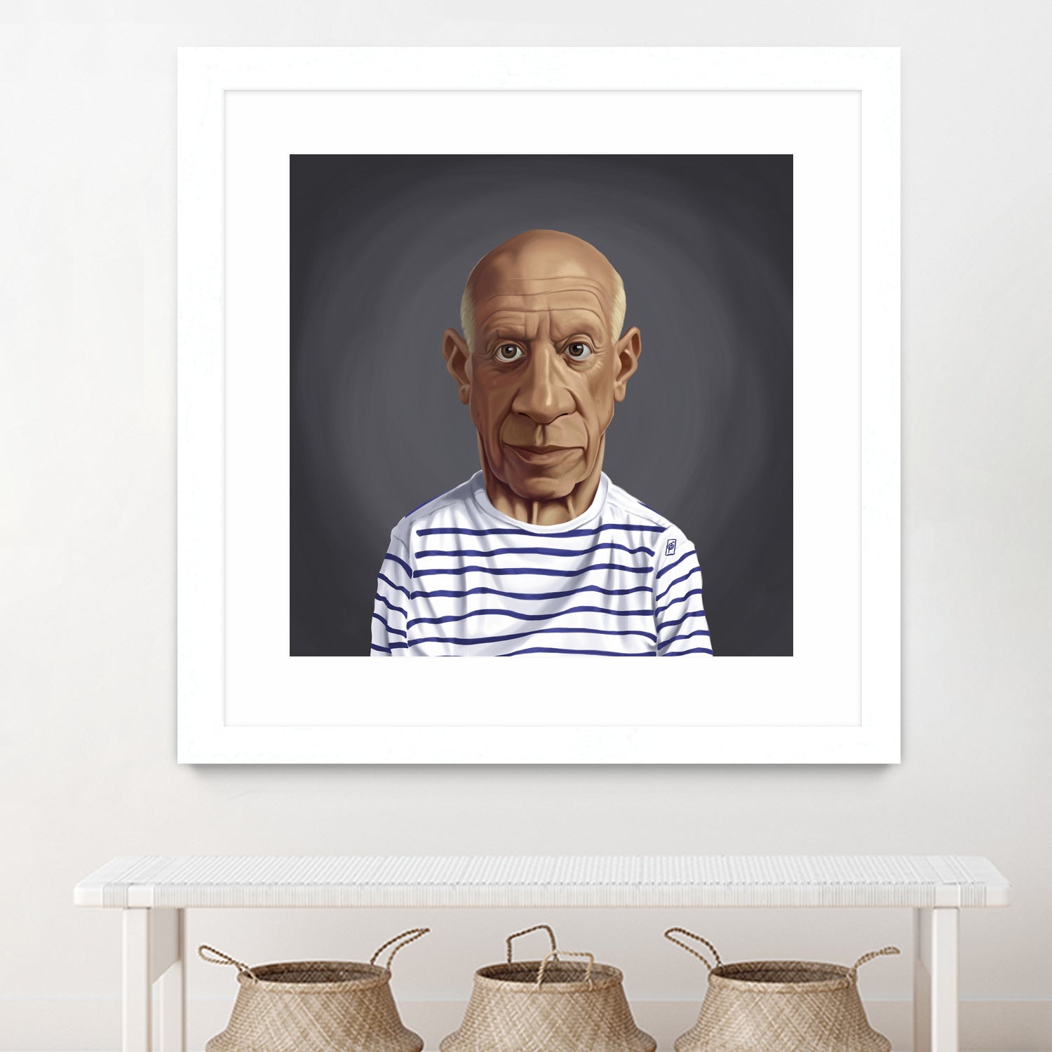 Pablo Picasso by Rob Snow on GIANT ART - blue digital painting