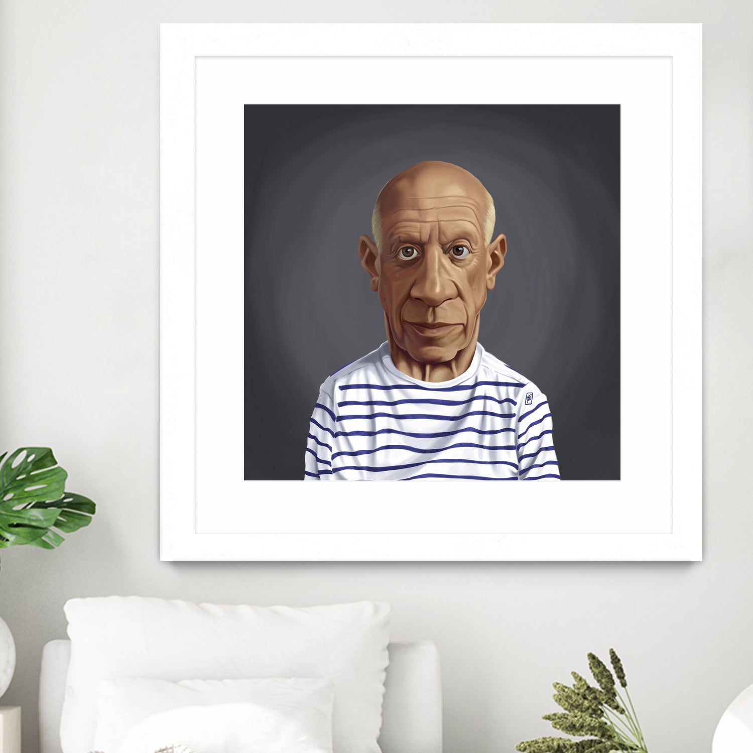 Pablo Picasso by Rob Snow on GIANT ART - blue digital painting