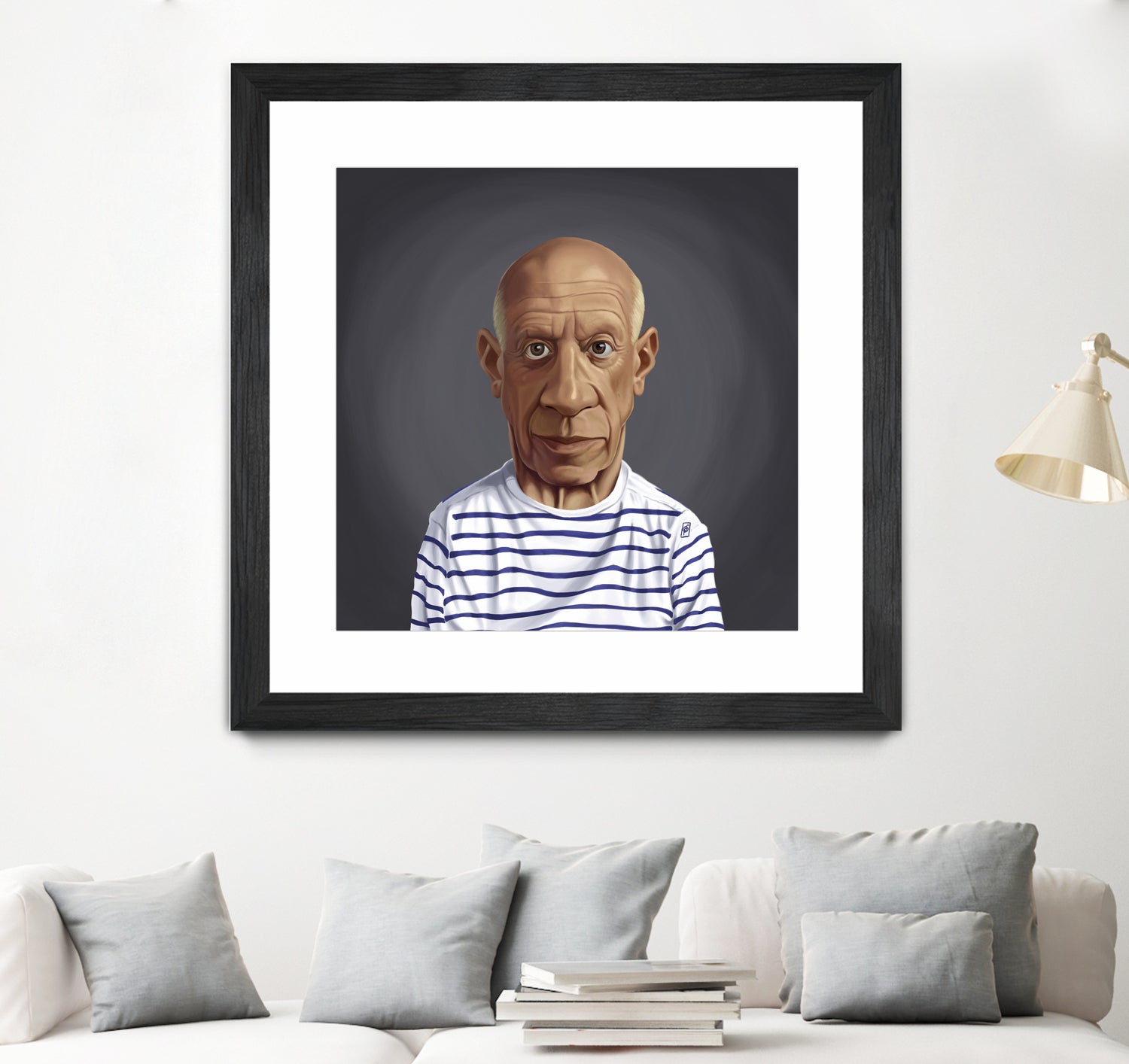 Pablo Picasso by Rob Snow on GIANT ART - blue digital painting