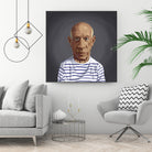 Pablo Picasso by Rob Snow on GIANT ART - blue digital painting