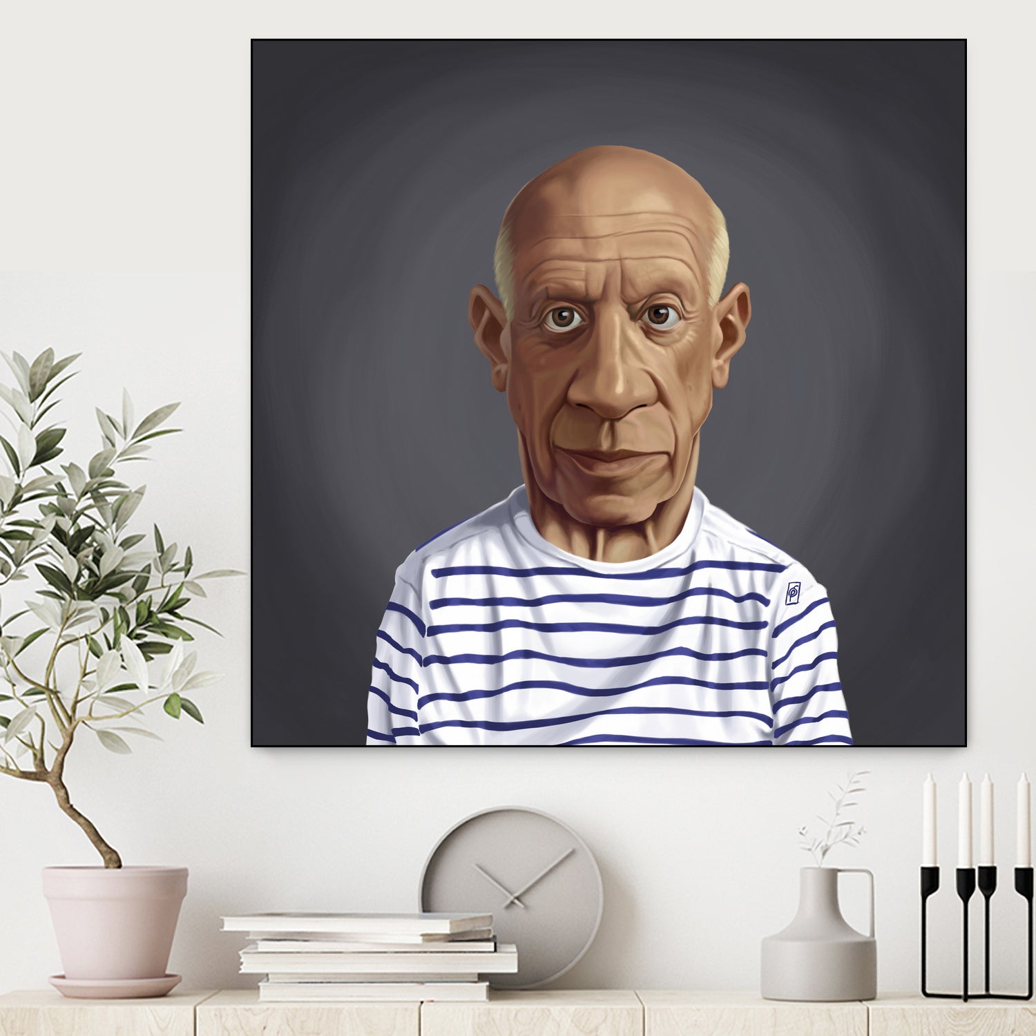 Pablo Picasso by Rob Snow on GIANT ART - blue digital painting