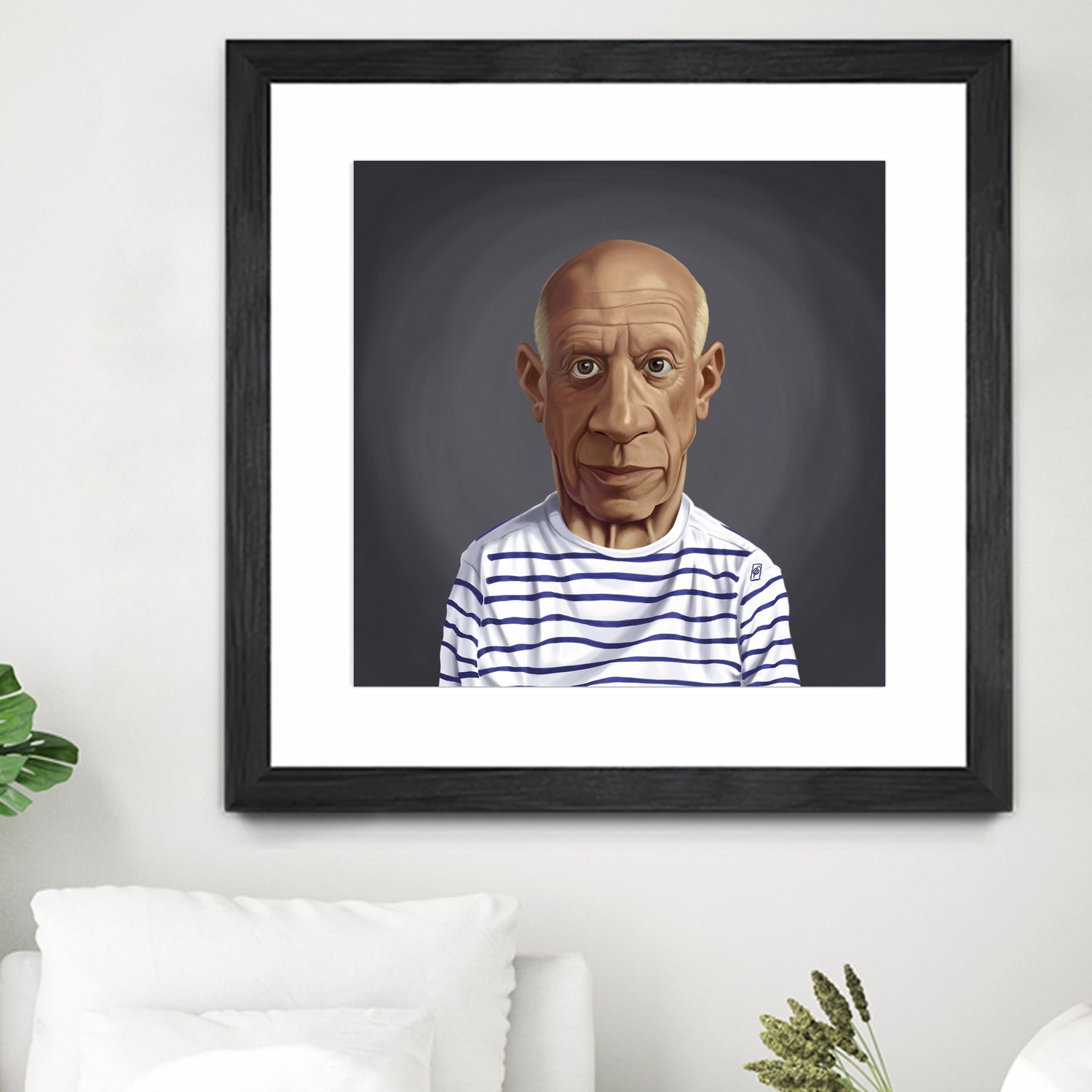 Pablo Picasso by Rob Snow on GIANT ART - blue digital painting