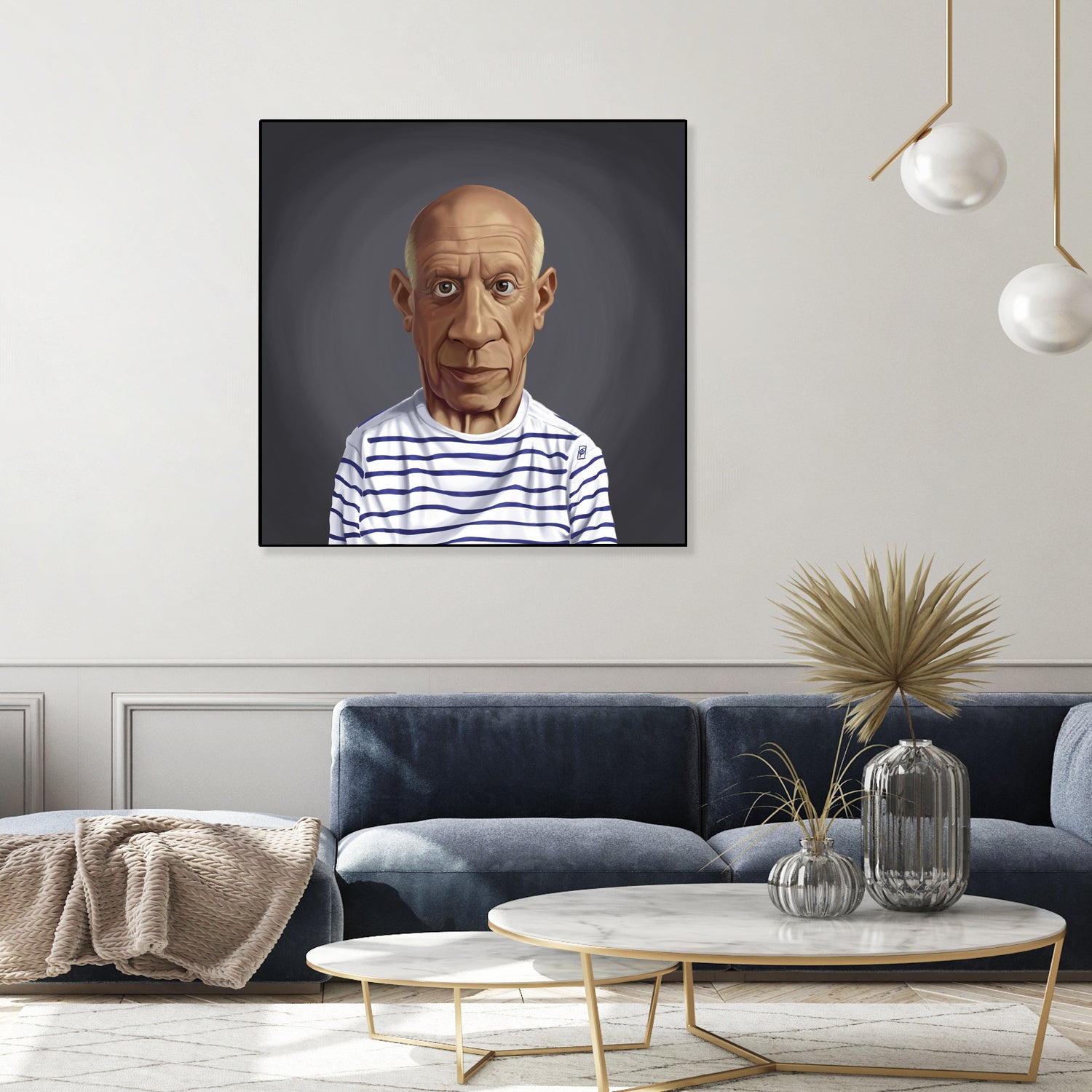 Pablo Picasso by Rob Snow on GIANT ART - blue digital painting