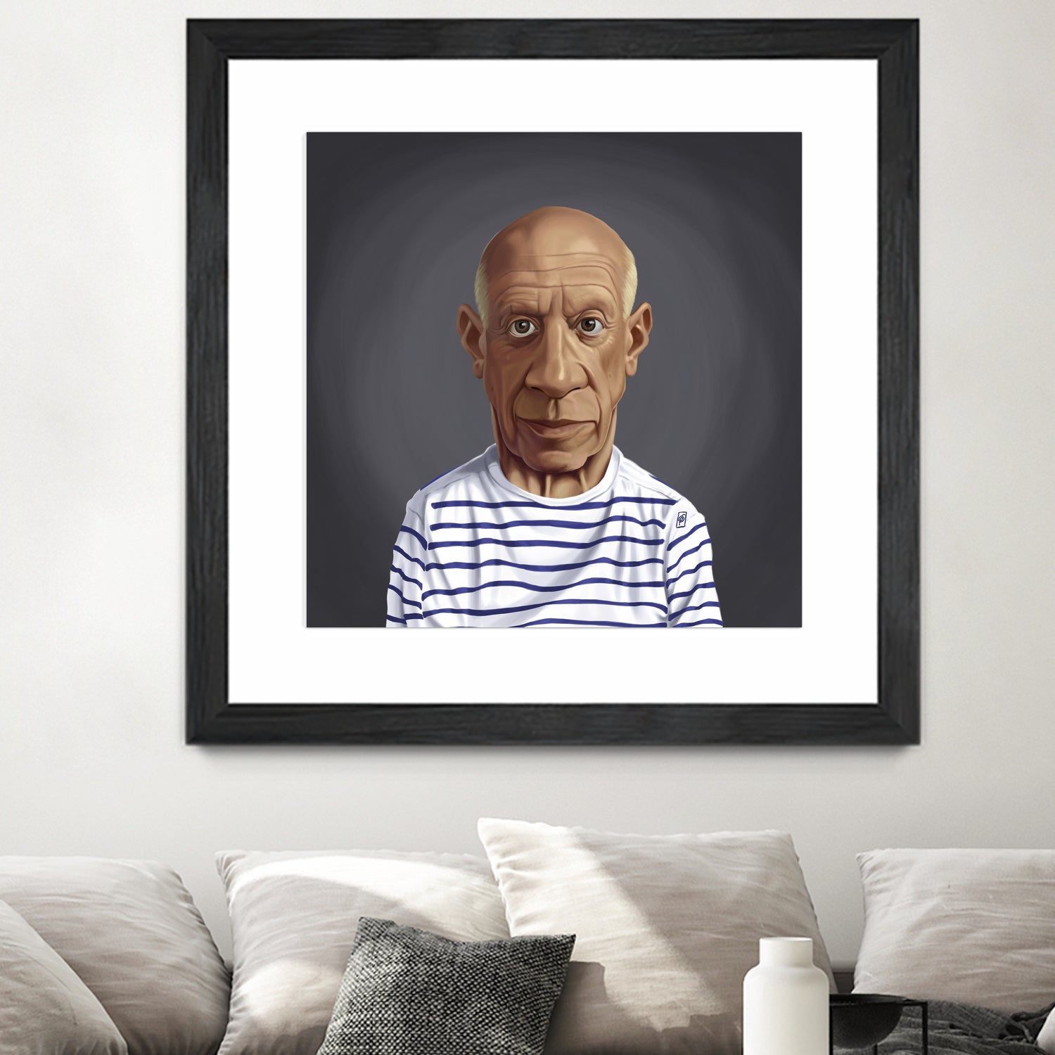 Pablo Picasso by Rob Snow on GIANT ART - blue digital painting