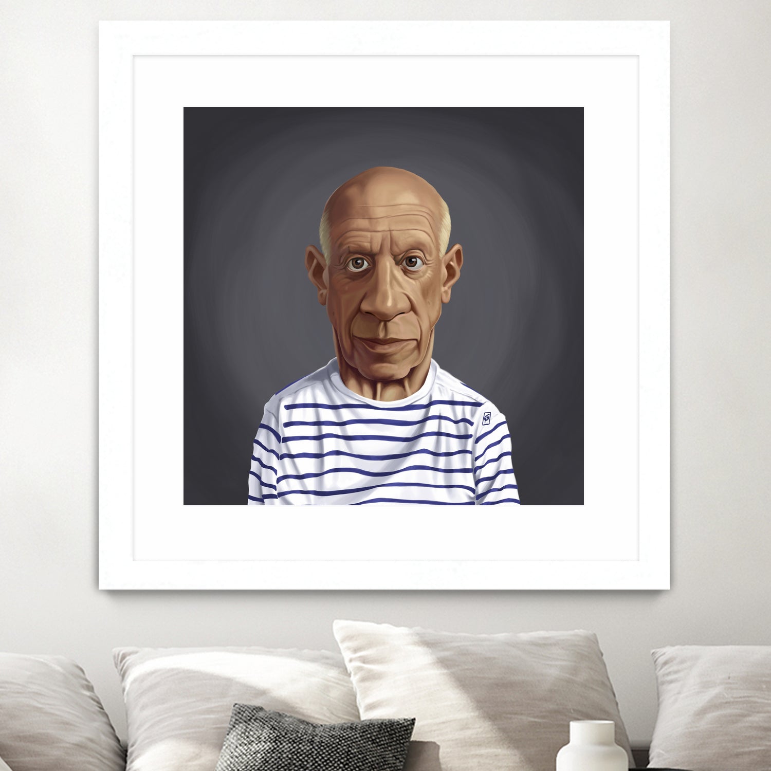 Pablo Picasso by Rob Snow on GIANT ART - blue digital painting