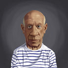 Pablo Picasso by Rob Snow on GIANT ART - blue digital painting