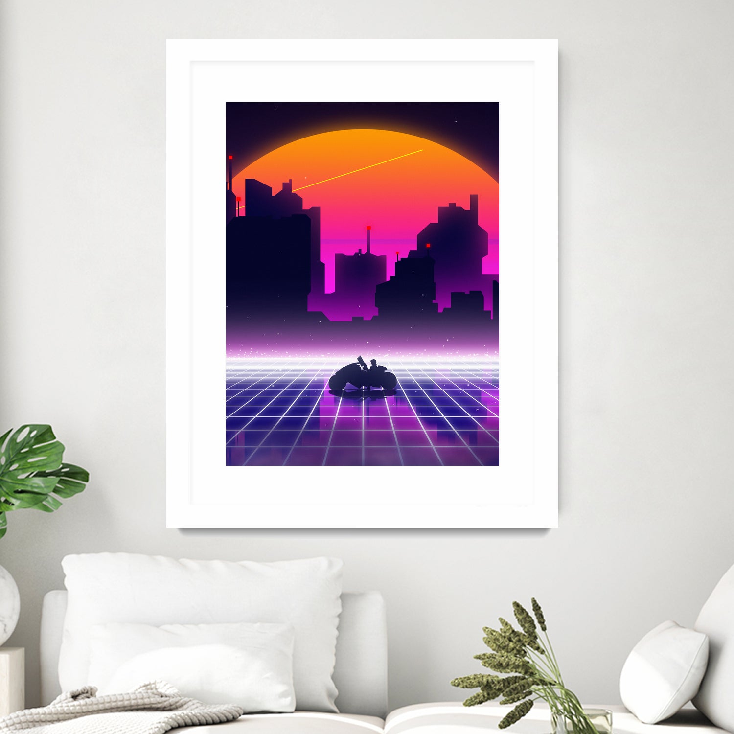 akira retrowave sunset by Muhammad Daffa Umar on GIANT ART - white photo manipulation