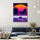 akira retrowave sunset by Muhammad Daffa Umar on GIANT ART - white photo manipulation