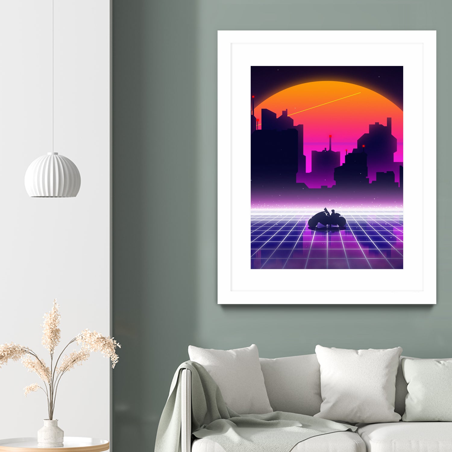 akira retrowave sunset by Muhammad Daffa Umar on GIANT ART - white photo manipulation