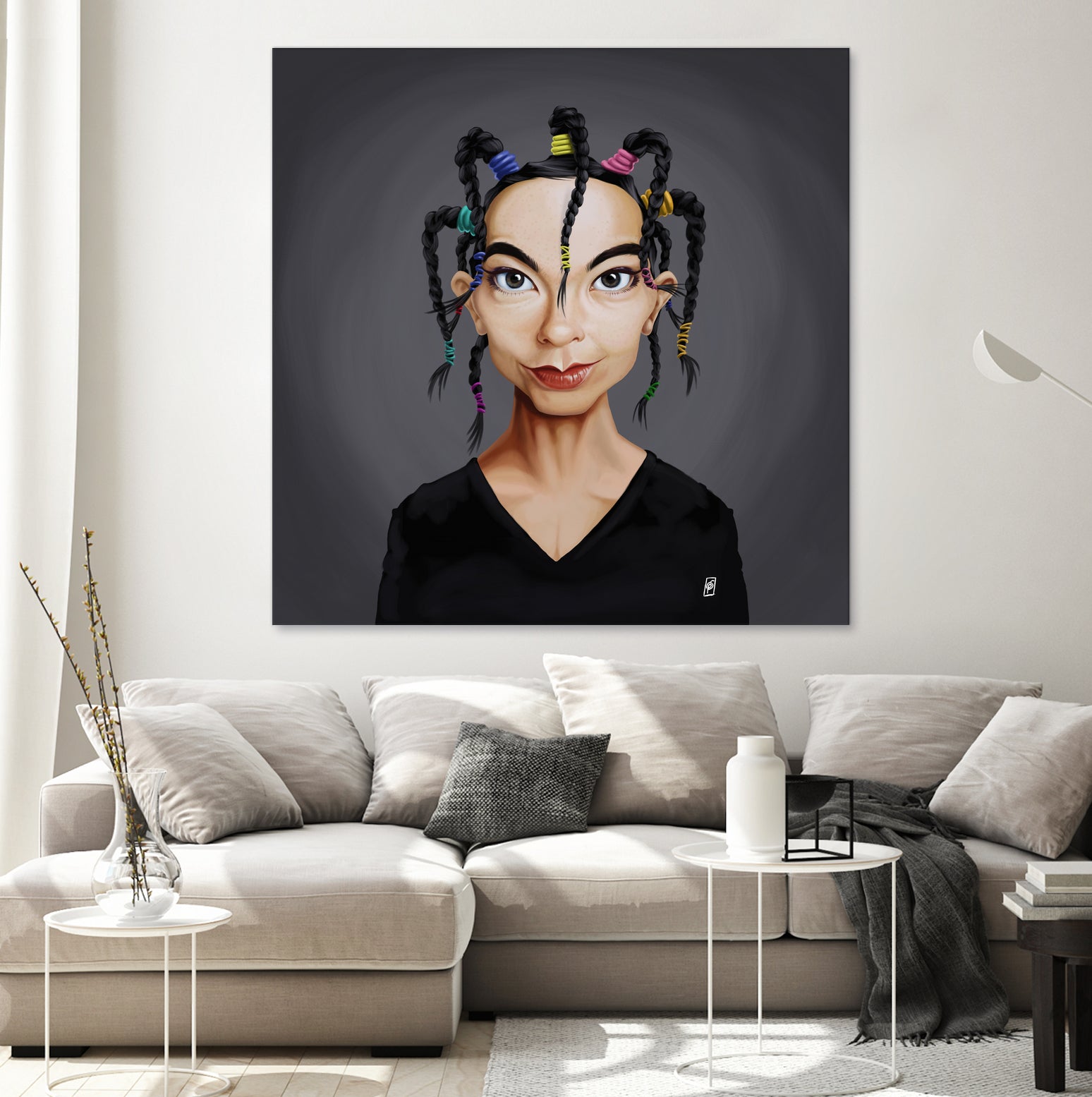 Björk by Rob Snow on GIANT ART - black digital painting