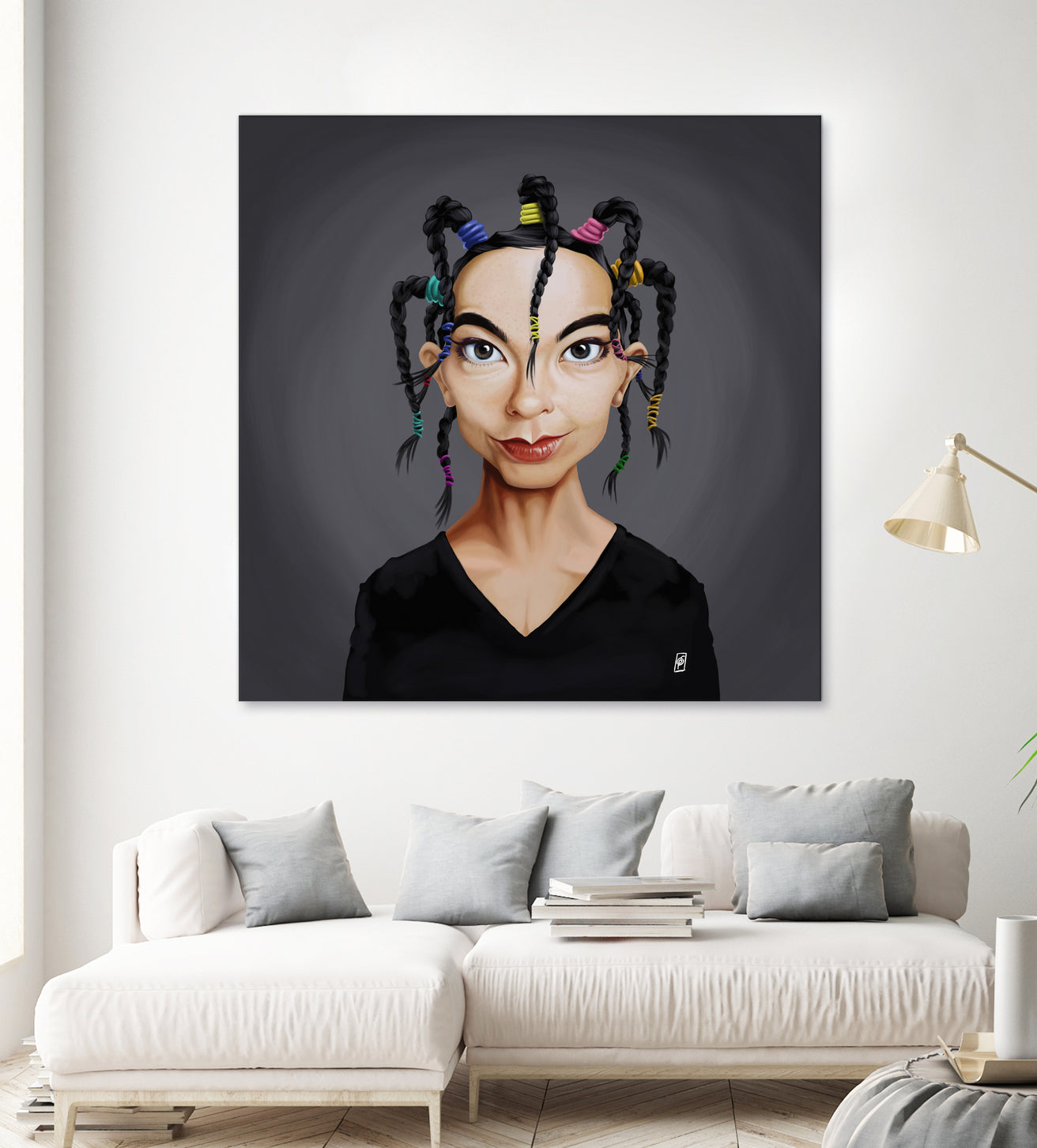 Björk by Rob Snow on GIANT ART - black digital painting