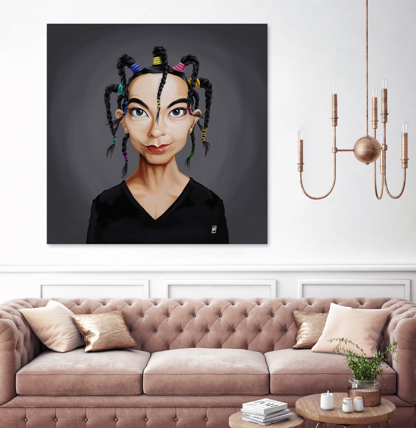 Björk by Rob Snow on GIANT ART - black digital painting