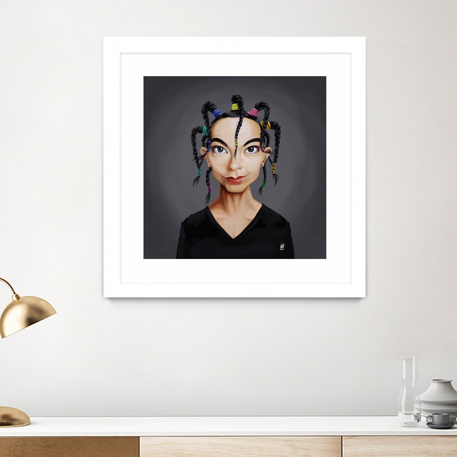 Björk by Rob Snow on GIANT ART - black digital painting