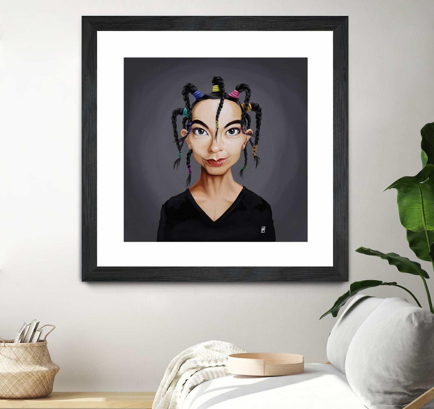 Björk by Rob Snow on GIANT ART - black digital painting