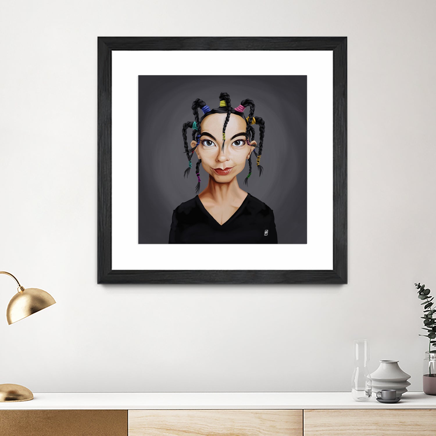 Björk by Rob Snow on GIANT ART - black digital painting